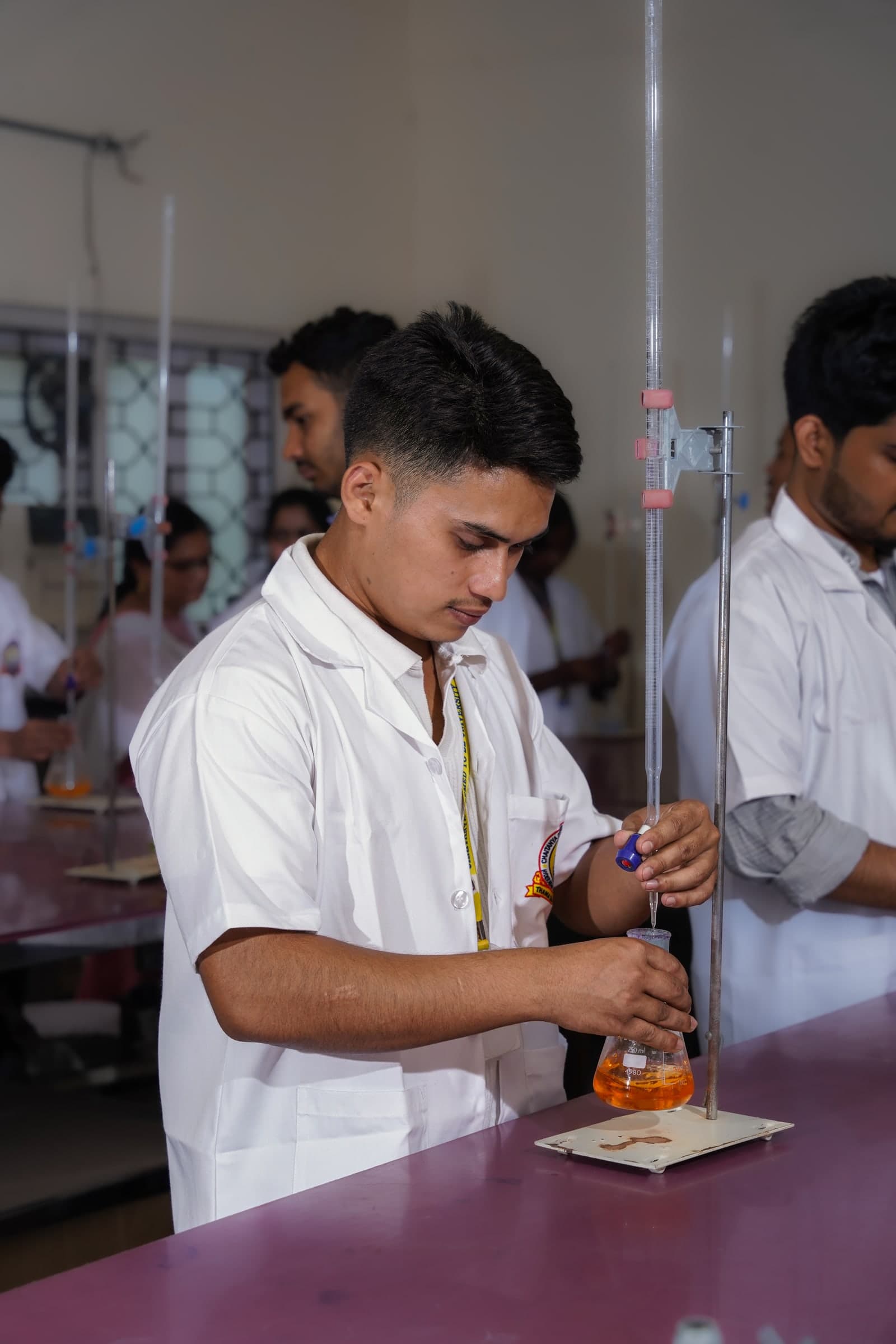 Students developing skills on campus